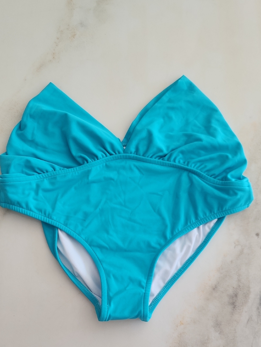 VENUS Turquoise Bikini Bottom. Unique Sides For Love Handle Area.